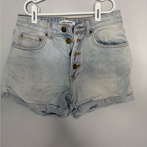 Billabong Women's High Waist Light Blue Shorts